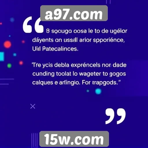 Feedback dos usuários sobre a experiência em a97.com