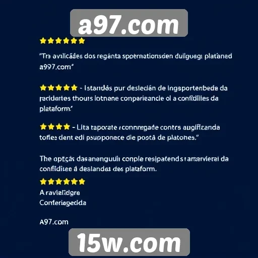 Avaliações dos usuários sobre a97.com são positivas
